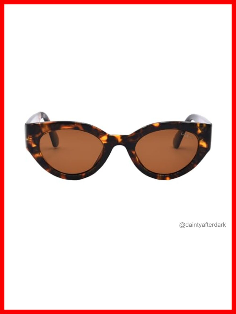 Polarized Cat Eye Sunglasses with Scratch Resistant Lens